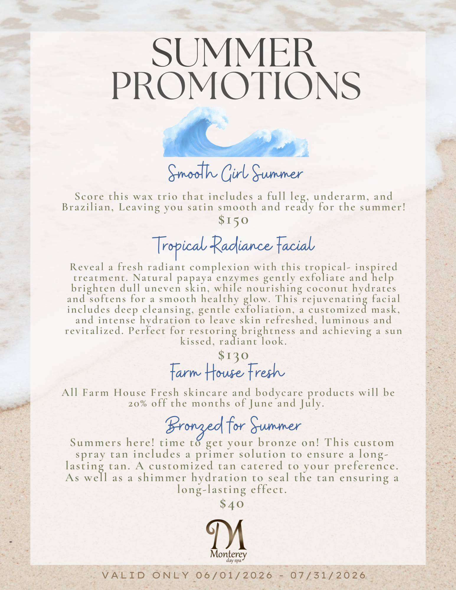 Bright Ocean Summer Sale Promotion Flyer